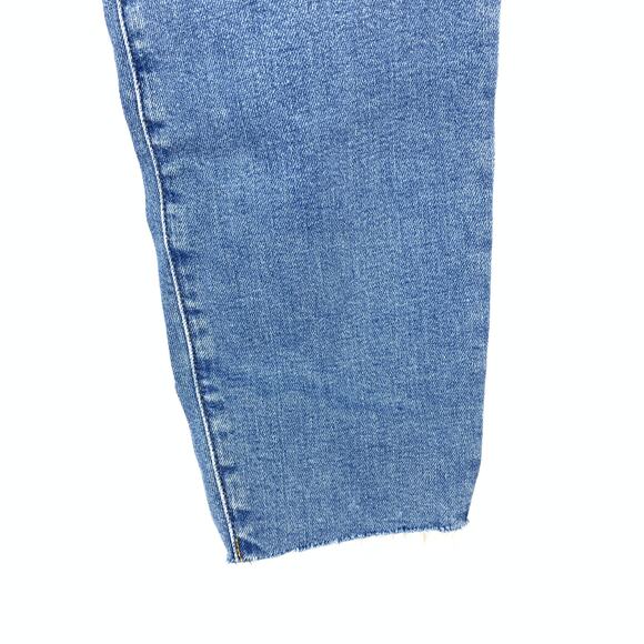 J.Crew 9" Toothpick Jeans Womens Size 29 Hamden Wash Raw Cut Hem NEW - Picture 4 of 8